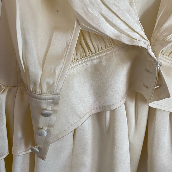 Teyana loveshackfancy white silk mini - Picture 4 of 8